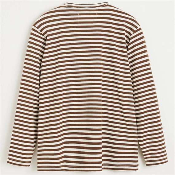 Aiayu Circular Long Sleeve II T-shirt, Mix Coffee